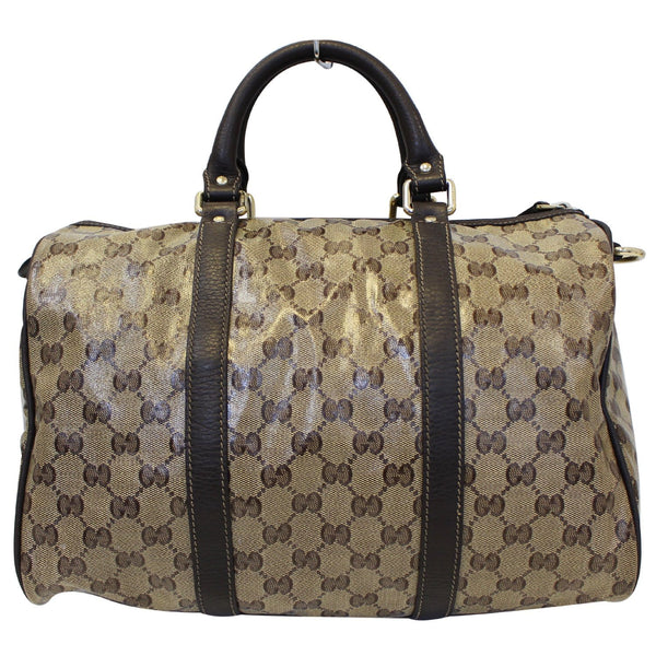 GUCCI Crystal Coated GG Guccissima Boston Bag 265697 Beige-US