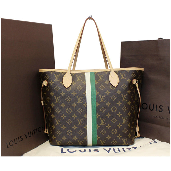 Louis Vuitton Neverfull MM Mon Monogram Tote Bag - front view