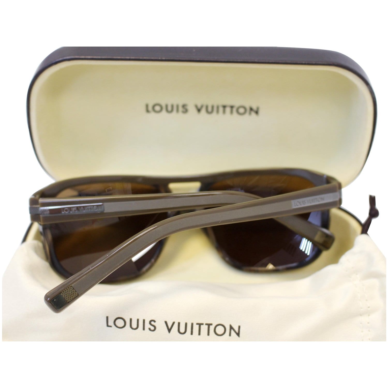 Shop Louis Vuitton Men's Brown Eyewear