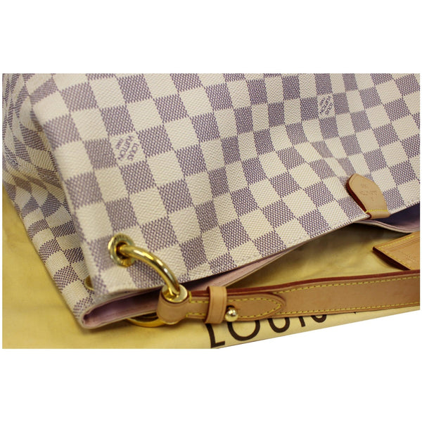 LOUIS VUITTON Graceful MM Damier Azur Shoulder Bag White-US