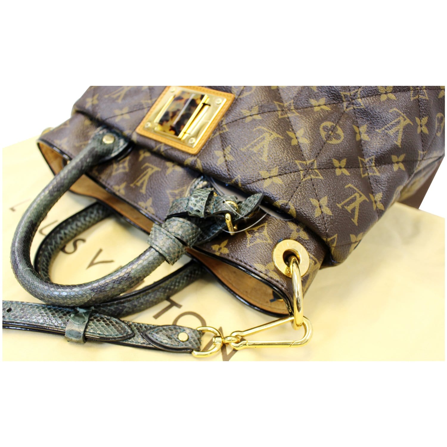 Louis Vuitton Vintage - Monogram Etoile Exotique MM - Brown - Canvas and Python  Leather Handbag - Luxury High Quality - Avvenice