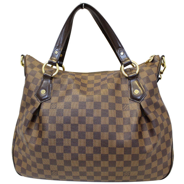 Louis Vuitton Damier Ebene Evora MM Tote Shoulder Bag - leather