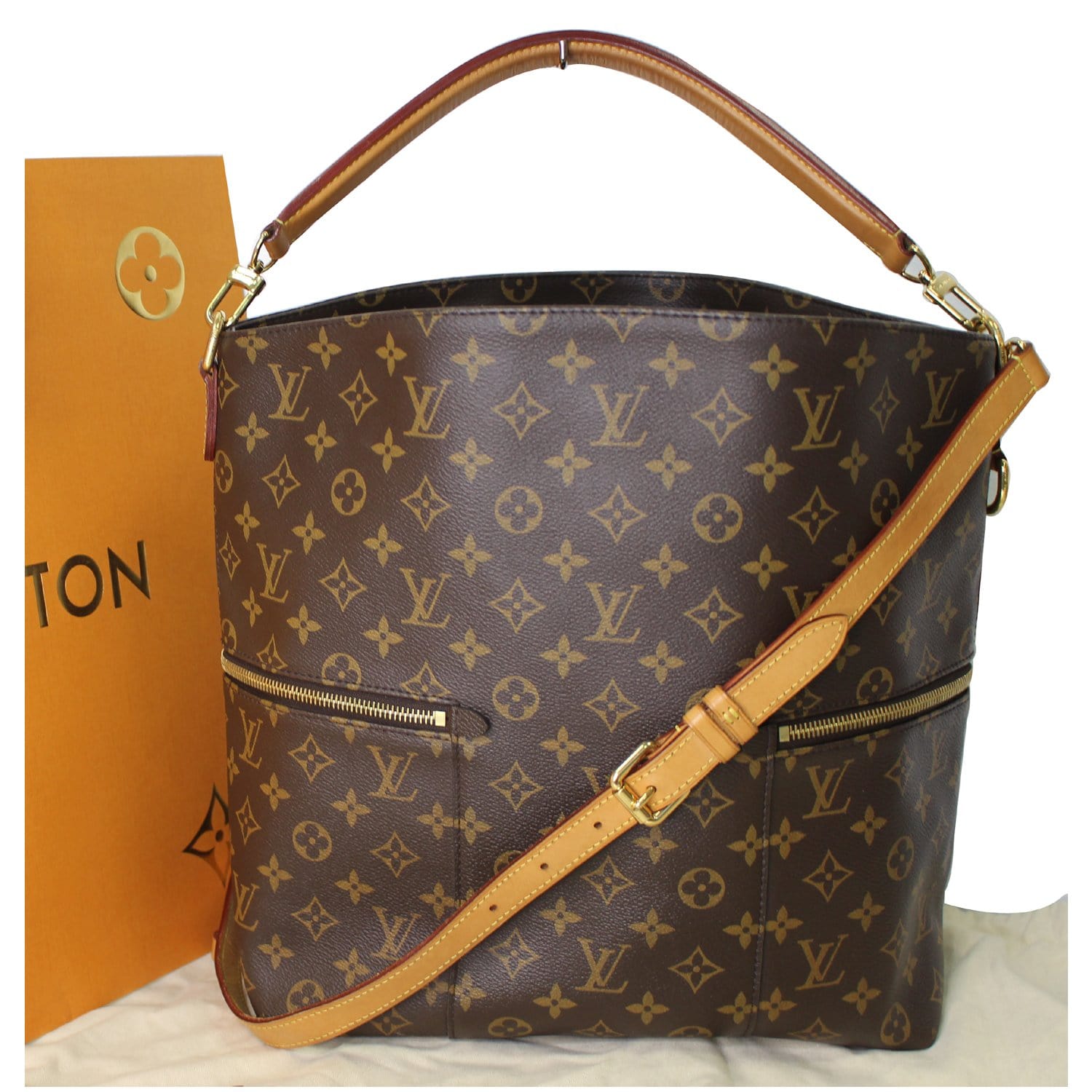 Authentic Louis Vuitton Monogram Melie Shoulder Bag M41544 