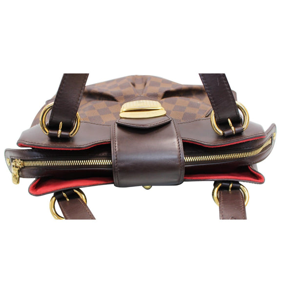 LOUIS VUITTON Sistina PM Damier Ebene Shoulder Bag Brown
