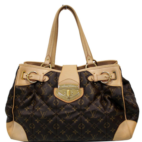 LOUIS VUITTON Etoile Shopper Monogram Canvas Shoulder Bag Brown