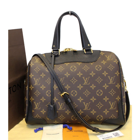 LOUIS VUITTON Monogram Canvas Retiro NM Shoulder Bag Noir