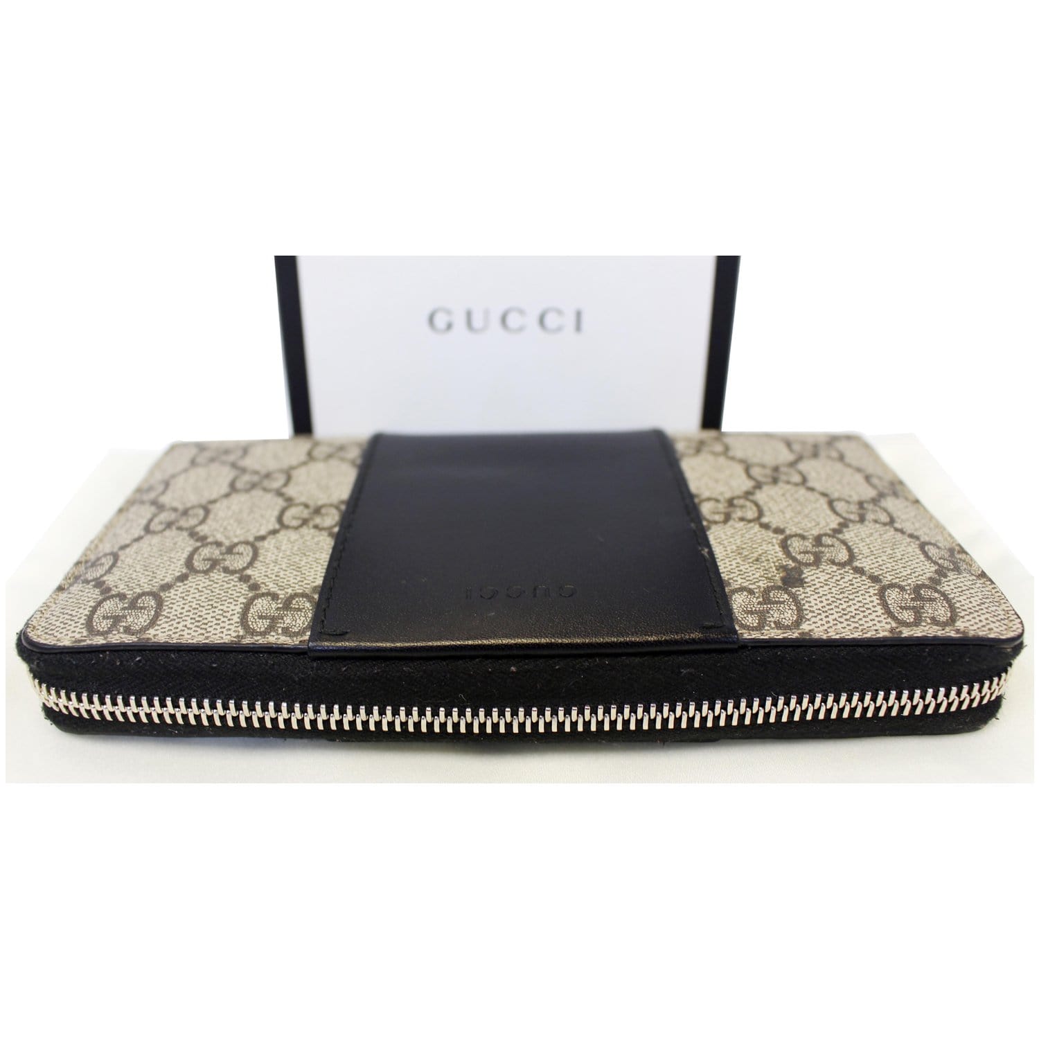 Gucci gg supreme zip around wallet Clearance