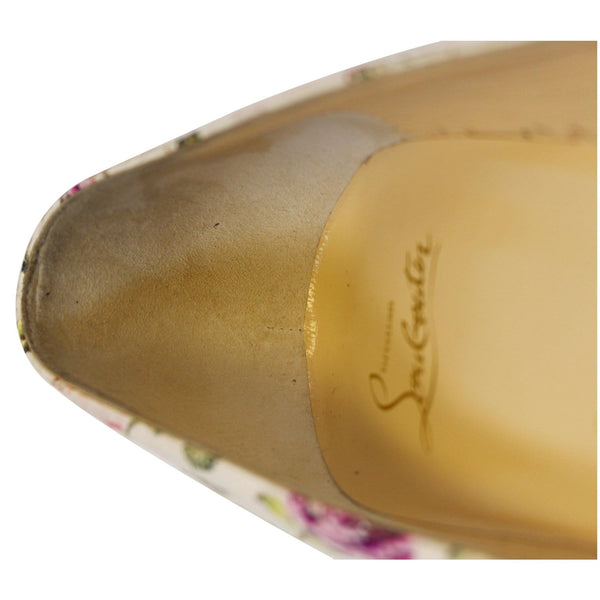 CHRISTIAN LOUBOUTIN Pigalle Follies Watersnake Floral Pumps US 11-US