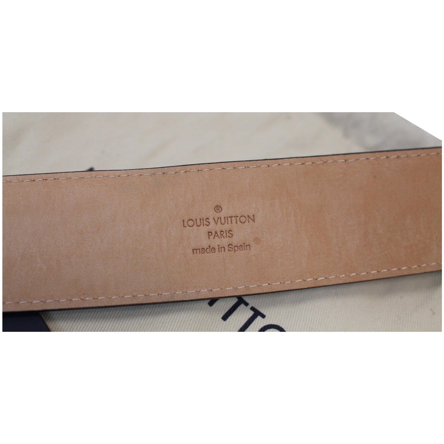Louis Vuitton Malletier Belt Monogram Canvas Thin 75 Brown
