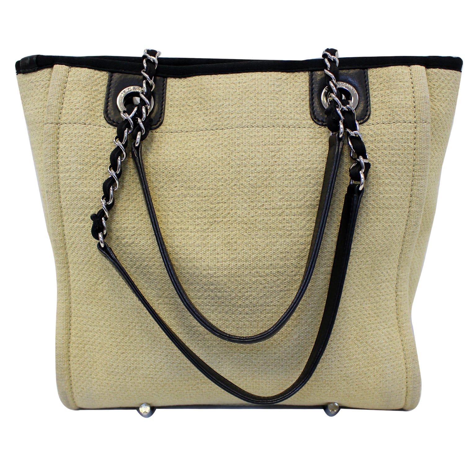 Chanel Beige CC Deauville Medium Tote Bag – The Closet