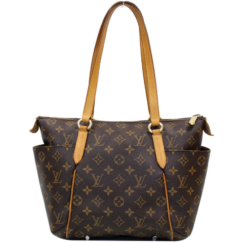 LOUIS VUITTON Totally PM Monogram Canvas Shoulder Tote Bag Brown