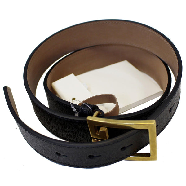 Givenchy Belt - Double G Logo Buckle Belt Black Size 38