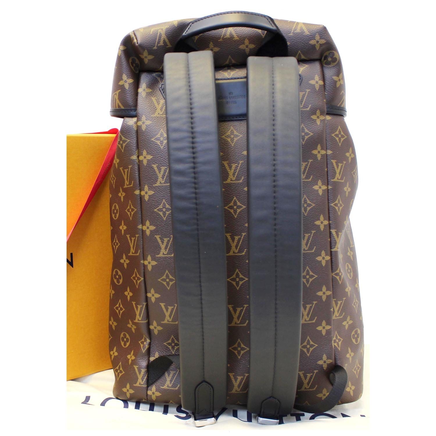 louis vuitton backpack zach LOUIS VUITTON Zack Monogram Macassar Canvas Backpack-US