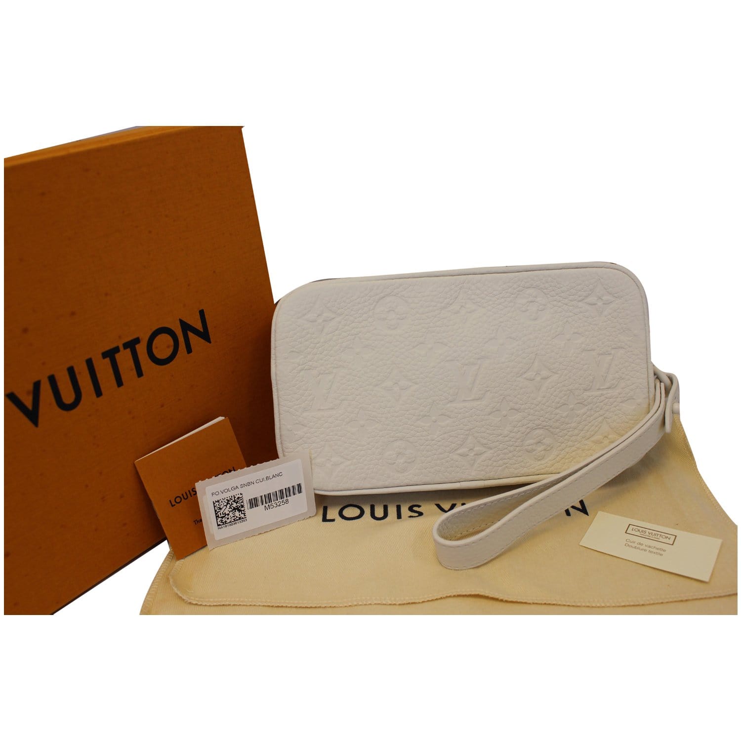 Louis Vuitton 2019 Pre-owned Pochette Volga Clutch Bag - White