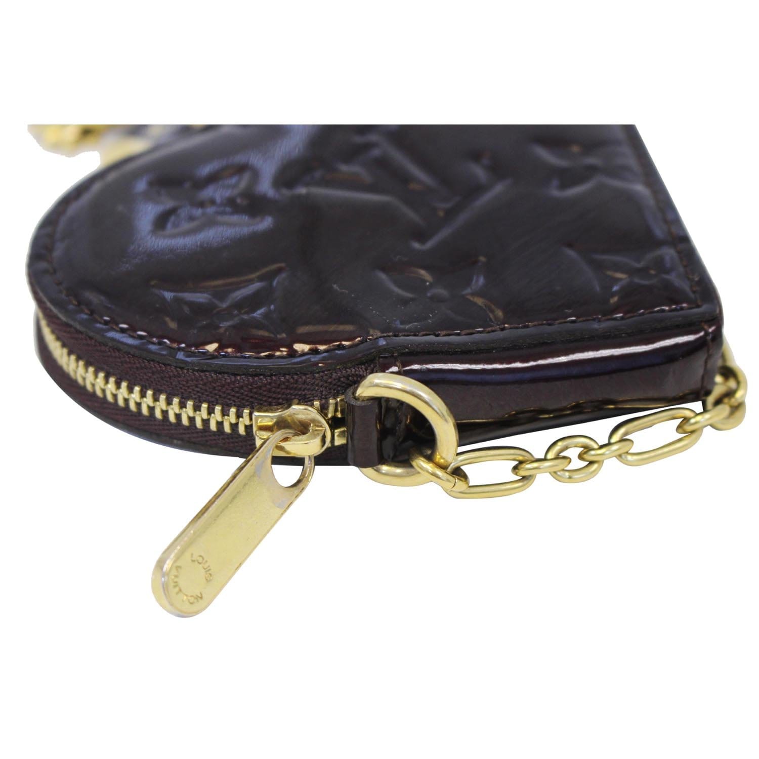 Black leather heart coin purse