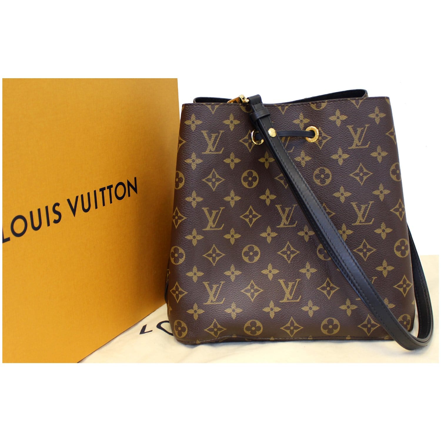 Louis Vuitton Neonoe Rose Poudre Brown Monogram Canvas Shoulder Bag -  MyDesignerly