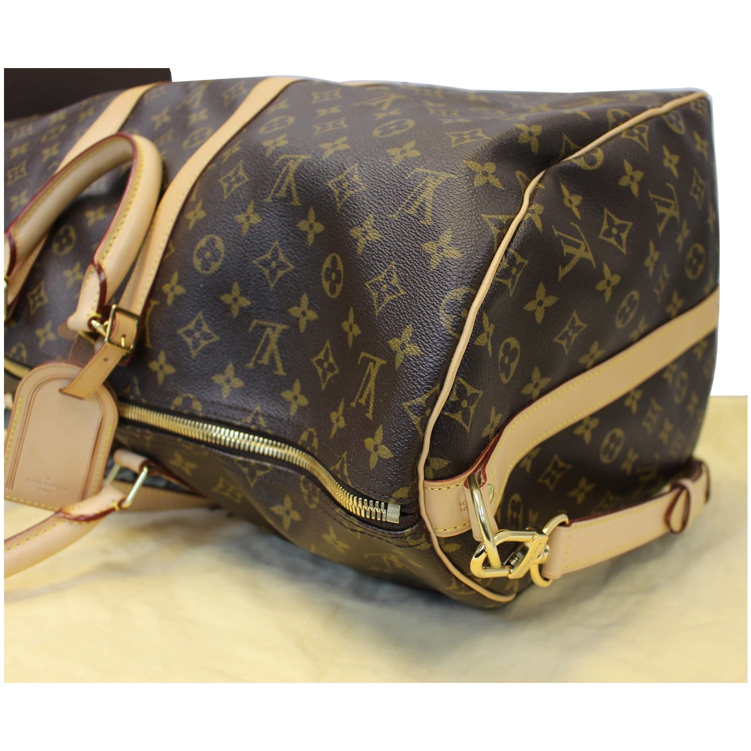Louis Vuitton, Bags, Authentic Louis Vuitton Keepall 55 Bandouliere  Travel Monogram Unisex With Strap