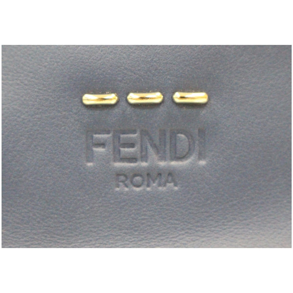 FENDI Are You Serious Backpack Bag with Face Charm Blue