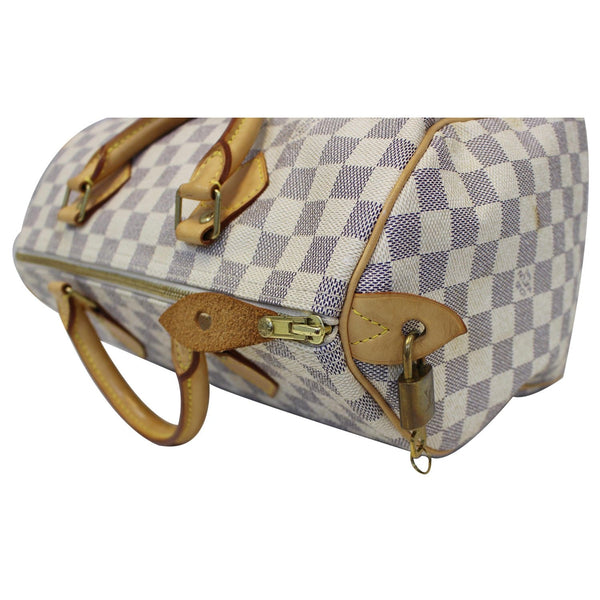 Louis Vuitton Speedy - Lv Damier Azur Handbag - 100% authentic