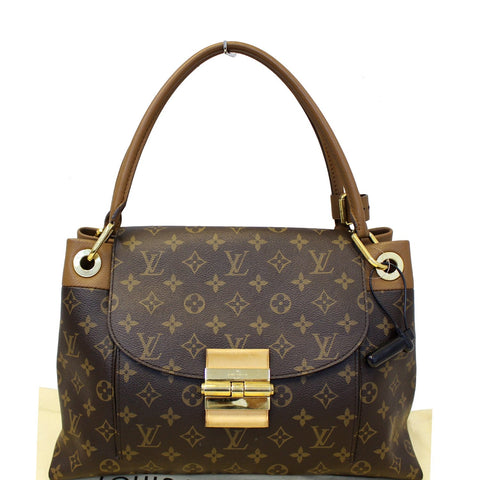 LOUIS VUITTON Olympe Camel Monogram Canvas Satchel Shoulder Bag