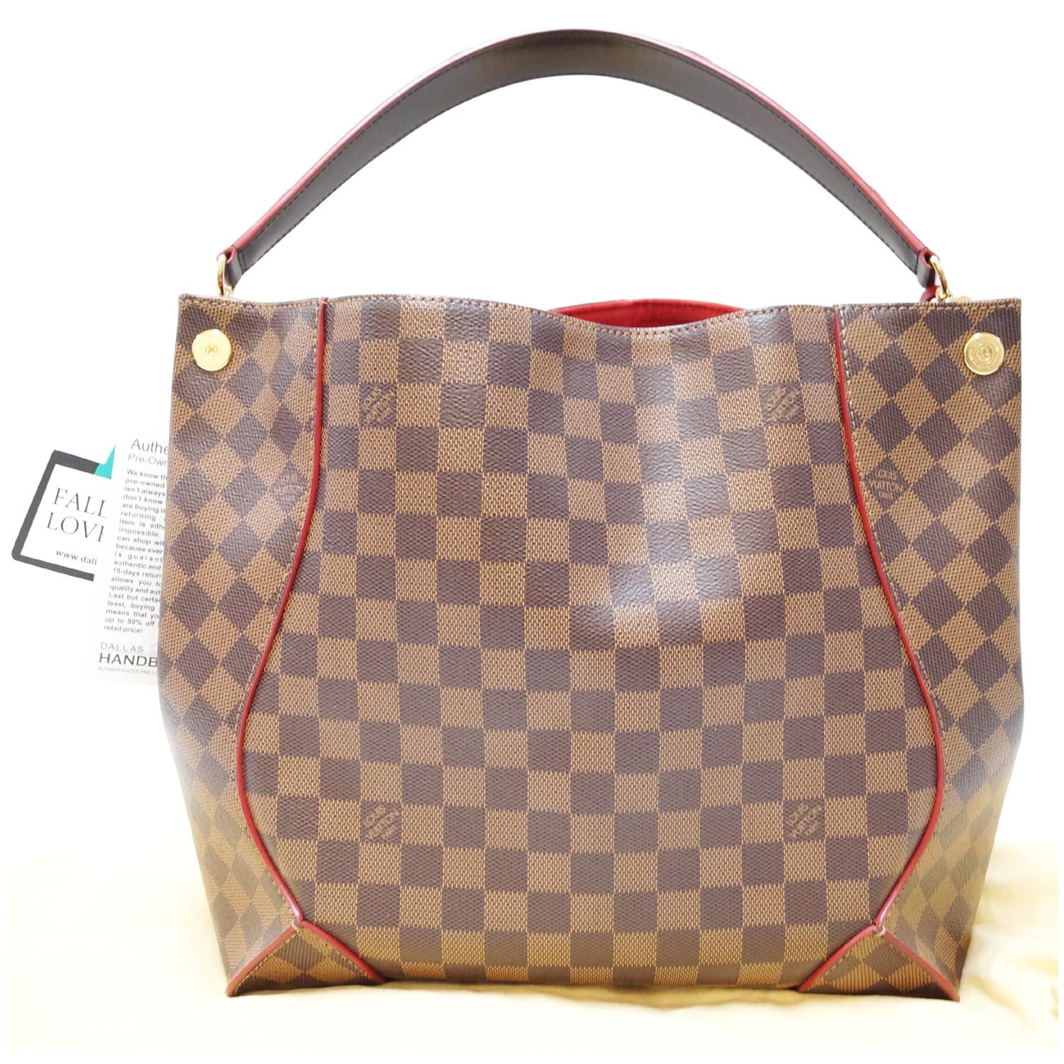 Louis Vuitton Damier Ebene Caissa Hobo - Brown Hobos, Handbags - LOU679562