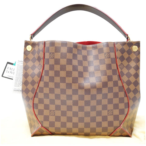 LOUIS VUITTON Caissa Damier Ebene Hobo Bag Brown-US