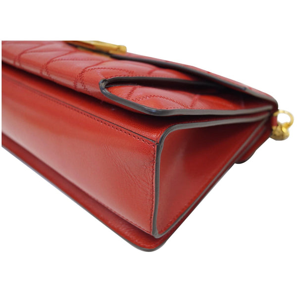GIVENCHY GV3 Medium Goatskin Quilted Shoulder Bag Red 