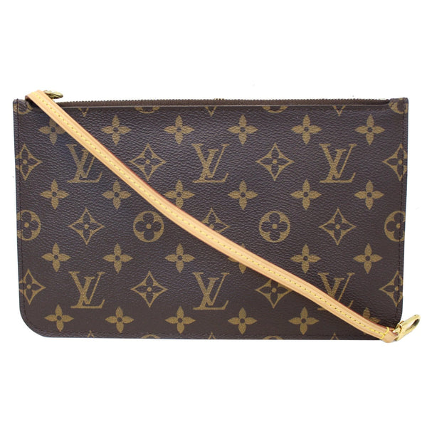 LOUIS VUITTON Pochette Wristlet Pouch Monogram Canvas Neverfull MM/GM Brown-US