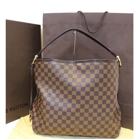 LOUIS VUITTON Delightful MM NM Damier Ebene Hobo Shoulder Bag