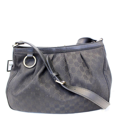 GUCCI Sukey GG Canvas Black Messenger Shoulder Bag 296834 - 25% OFF