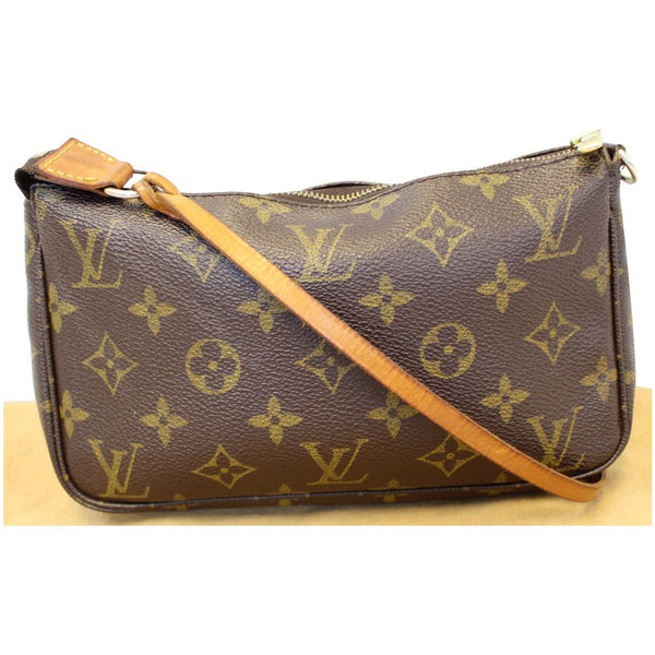 LOUIS VUITTON Pochette Accessoires Monogram Canvas Pouch Bag Brown