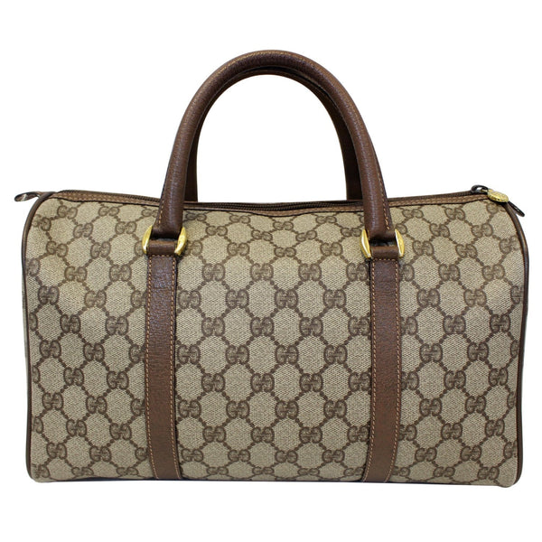 GUCCI GG Canvas Boston Satchel Bag Brown-US