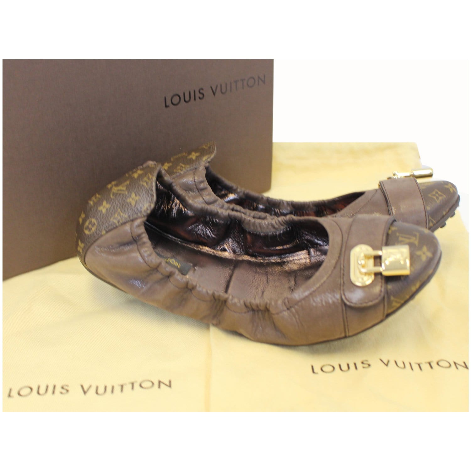 Louis Vuitton Monogram Iridescent Leather Lucky Ballerina - Louis