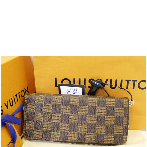 LOUIS VUITTON Clemence Damier Ebene Wallet