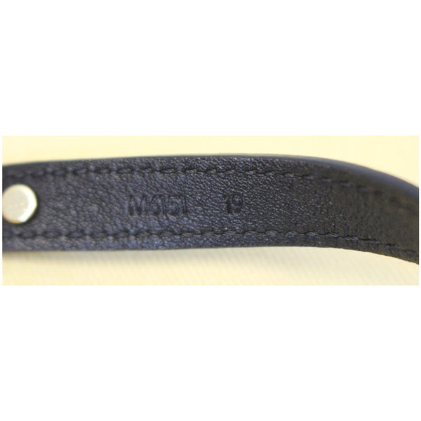 LOUIS VUITTON Logomania Vernis Leather Bracelet 19 Black-US