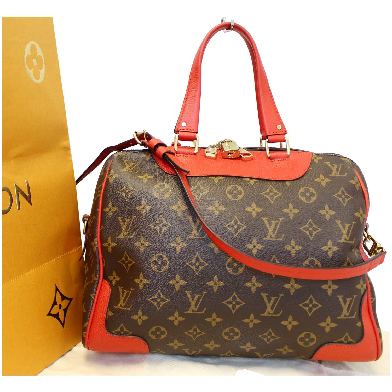 Louis Vuitton Coquelicot Monogram Canvas Retiro NM Bag