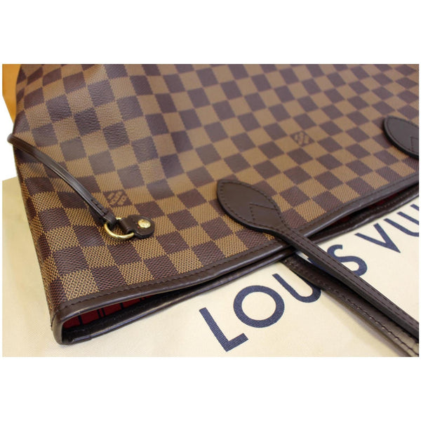 Louis Vuitton Neverfull MM Damier Ebene Tote Bag  leather 