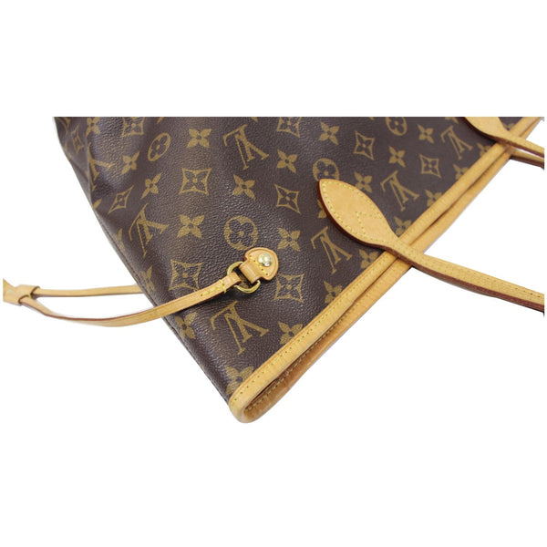 Louis Vuitton Neverfull MM - Lv Monogram Canvas Tote Bag - side view