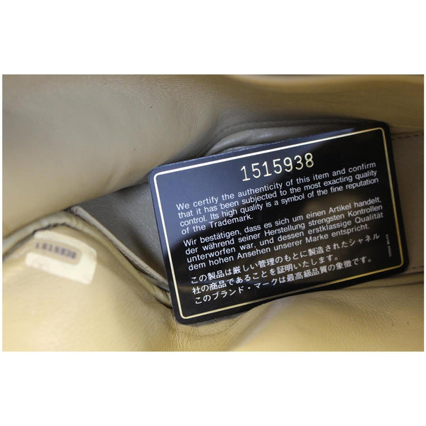 CHANEL Beige Lambskin Leather Camera Shoulder Bag-US