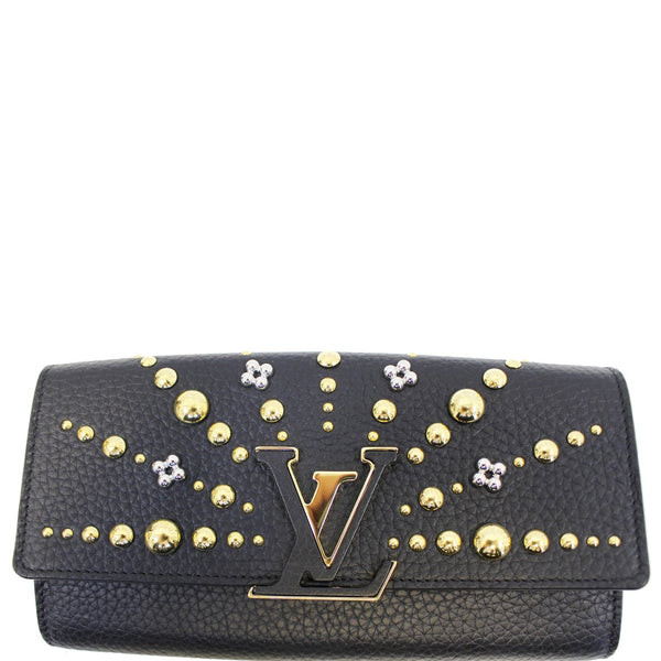 Louis Vuitton Capucines Taurillon Leather Wallet Black