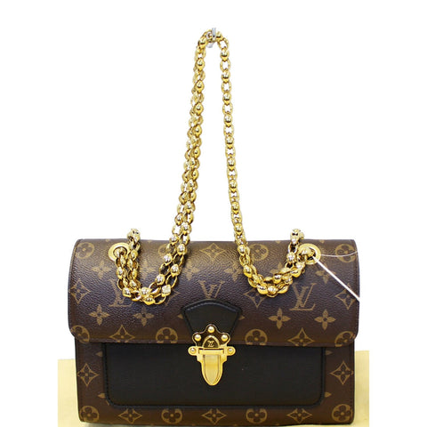 LOUIS VUITTON Victoire Monogram Canvas Shoulder Crossbody Bag Noir
