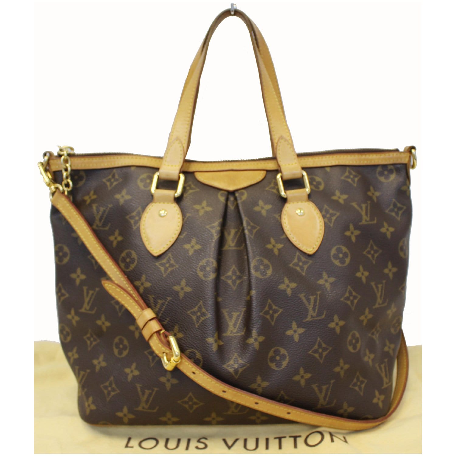 Louis Vuitton Palermo Monogram Brown Canvas Shoulder Bag
