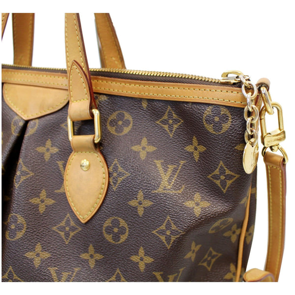 LOUIS VUITTON Palermo PM Monogram Canvas Shoulder Bag Brown