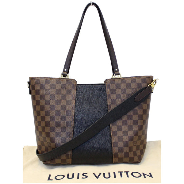 LOUIS VUITTON Jersey Damier Ebene Shoulder Bag Black