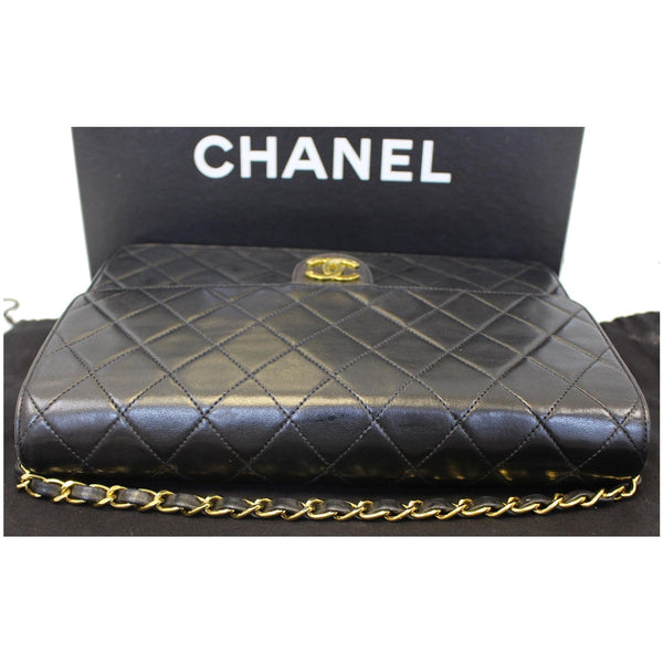 CHANEL Matelasse 25 Lambskin Leather Shoulder Bag Black-US