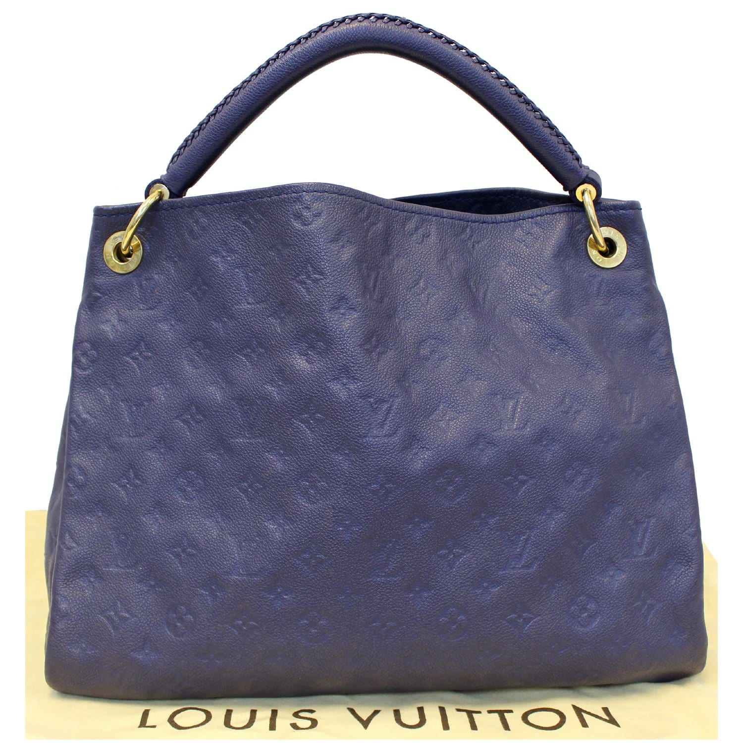 Louis Vuitton Blue Monogram Empreinte Leather Artsy MM Shoulder