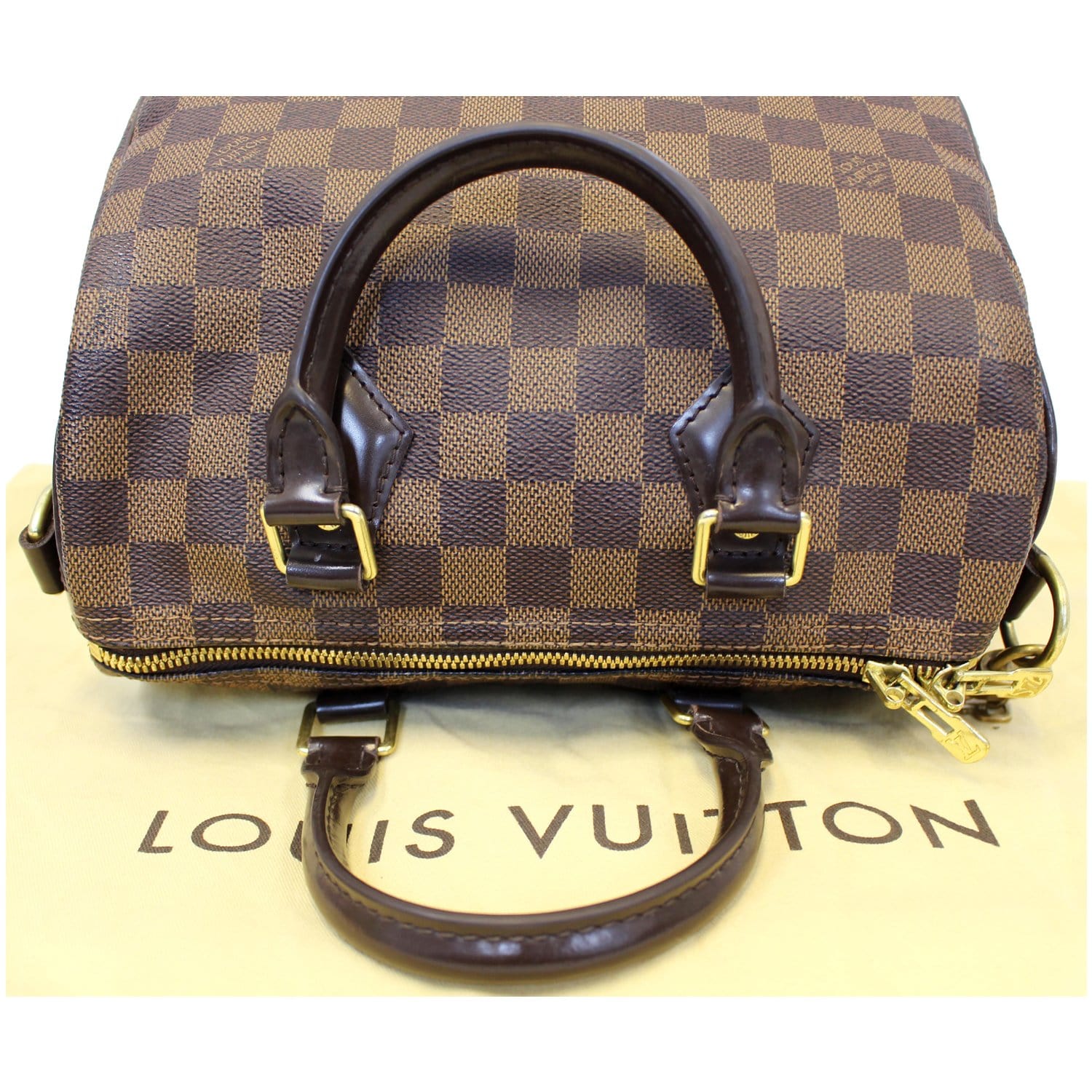 Louis Vuitton Speedy 25 Bag with Shoulder Strap
