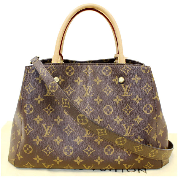 Louis Vuitton Montaigne MM Monogram Canvas Shoulder Bag - handle strap