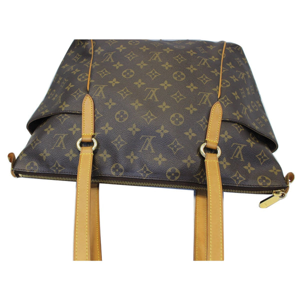 LOUIS VUITTON Totally MM Monogram Canvas Tote Shoulder Bag Brown