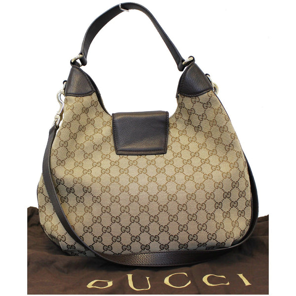 GUCCI Dressage Monogram Web Hobo Bag Dark Brown-US